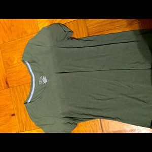 Plain green short sleeve shirt. Size medium